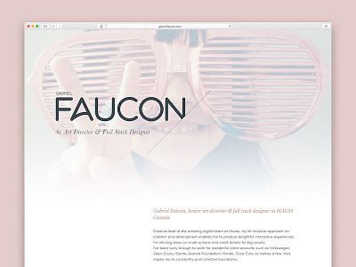 new website - gabrielfaucon.com