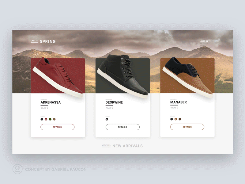 Shoe / sneaker shopping — design & animation concept animation behance designer dribbble inspiration interaction interface ramotion ui ux