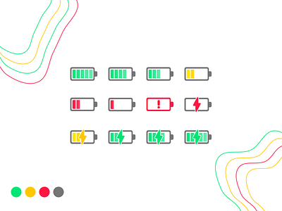 Gradient Battery batteries battery charging clean design figma flat gradient graphics designer icon illustrator logo minimal minimalism minimalist photoshop ui uidesign uiux