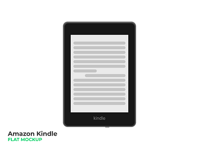 Amazon Kindle amazon books clean figma flat illustrator kindle minimal mockup reader