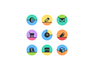 Icons - Personal Website color colorful duo figma flat icon iconography icons lines minimal minimal icons personal website portfolio ui ui design ui icons website