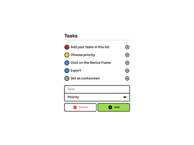 Add Task - Lockscreen Tasks Website