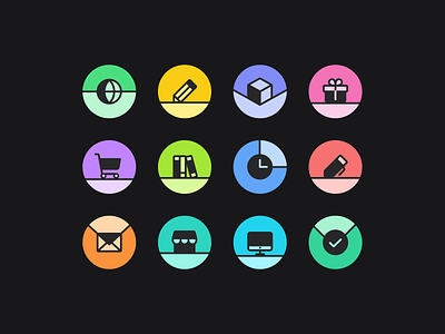 Links project - icons exploration - Dark mode bold duotone exploration figma flat icon icons links minimal ui ui iconsl