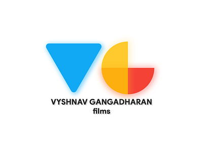 VG Films Logo art blue brand branding character clean design flat graphic design graphics designer icon identity illustrator lettering logo minimal movies photoshop typography vector