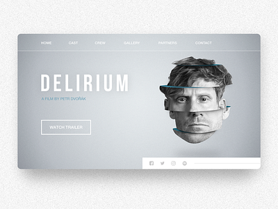 Delirium magdiel lopez photoshop portrait ui ui design user interface web design website