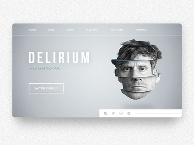 Delirium magdiel lopez photoshop portrait ui ui design user interface web design website