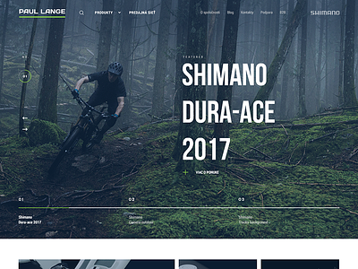 Simple Homepage Header bike biker cycling header interface luxury moto shimano sport store