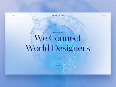 Web Animation ae animation clean fresh header landing page luxury motion particles ui webdesign