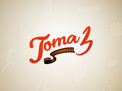 Toma 3 3d branding cinema design logo movies student tv tv show