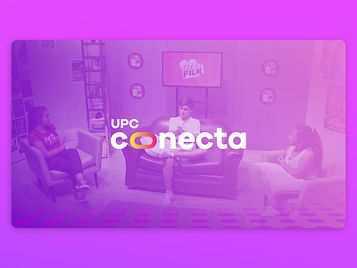UPC Conecta TV Screens branding design illustration logo student tv tv channel tv shows vector