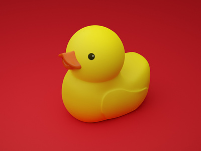 Rubber duck 3d 3dart artist character duck toy toys