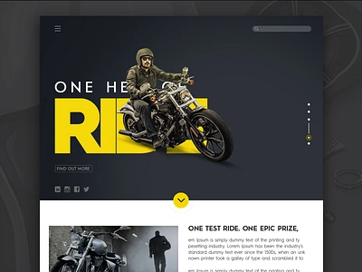 Harley!!! automobile branding flat harley illustration lettering text mask typo web website white