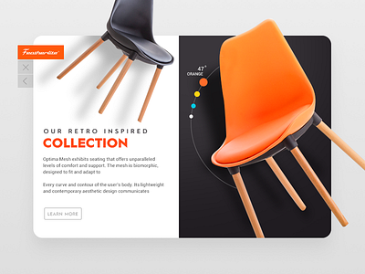 Daily UI #5 - The Levitating Chair design flat futuristic levitating material metro modern sketch store ui ultra website