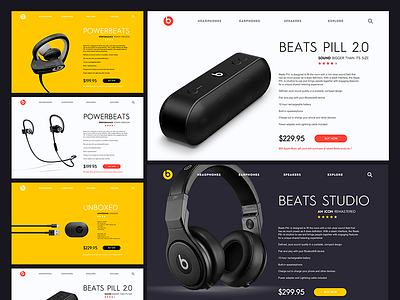 Daily UI #43 - Beats (SKETCH FREEBIE)