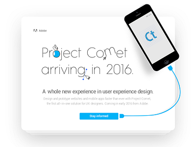 Daily UI #52 - Comet Landing Page