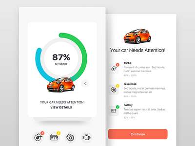 Car Care automobile clean evaque interface landing lifestyle minimal modern sport ui ux web