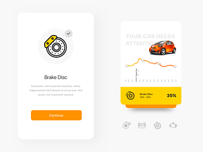 Car Care: Brake Disc automobile clean graph interface landing lifestyle minimal modern sport ui ux web