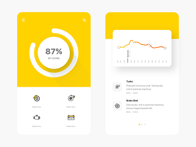 Car Care: Dashboard automobile clean graph interface landing lifestyle minimal modern sport ui ux web