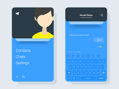 Chat by Ranjith Alingal on Dribbble
