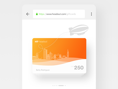 Gift Card Mweb Version 1.1 cards city gift headout illustrations layout mobile payment responsive web