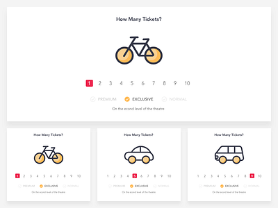 How Many Tickets booking bookmyshow interface layout responsive selection sketch ticket ui web website