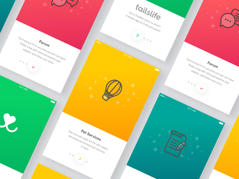 Walkthrough Screens 2.0 ios type flat vector typography design logo illustration app icon ui ux