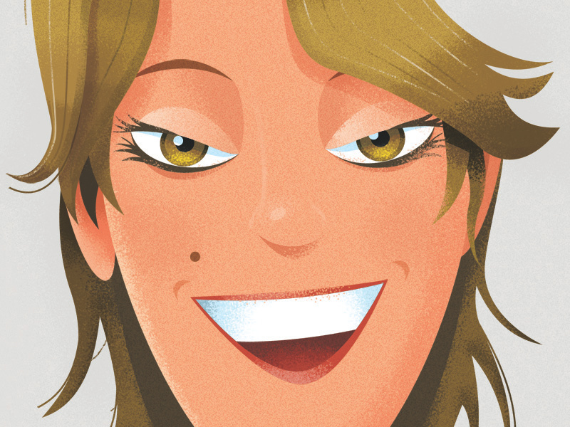 Smiling at you. illustrator photoshop vector texture face smile
