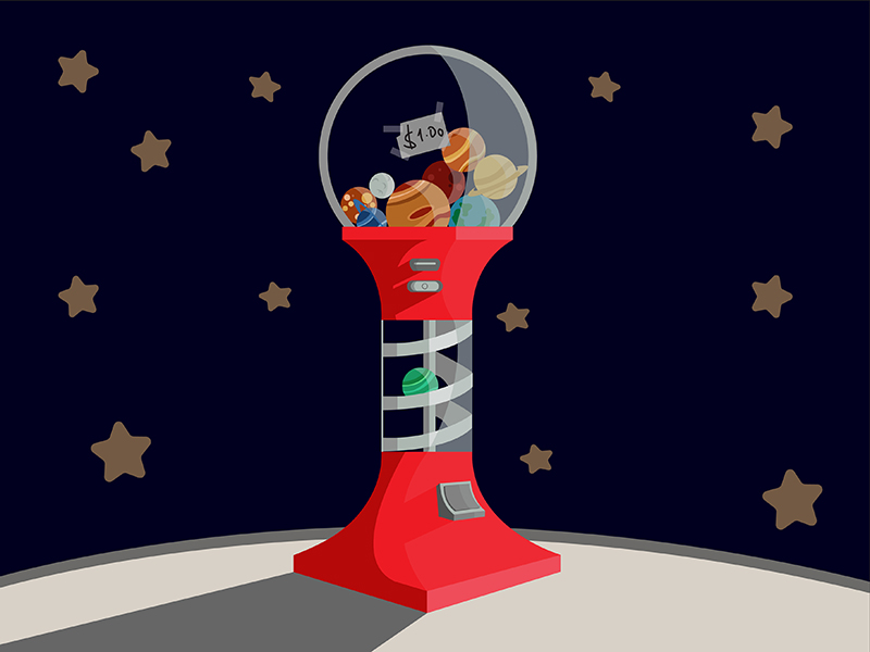 Space Gumball Machine by Carlota on Dribbble
