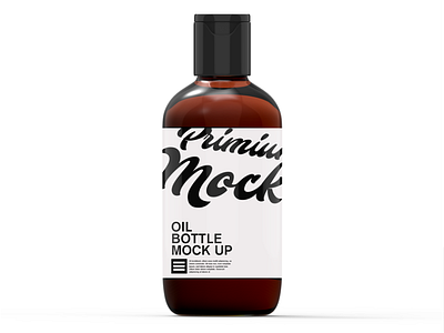 Oil Bottle Mockup PSD Download