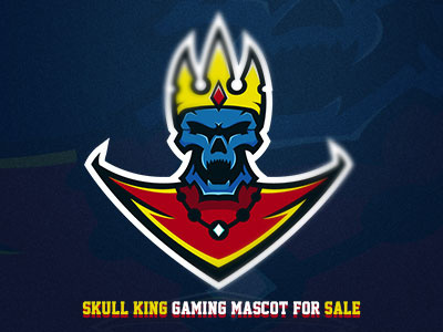 Gaming Mascot for SALE clan esport gaming king mascot sale skull