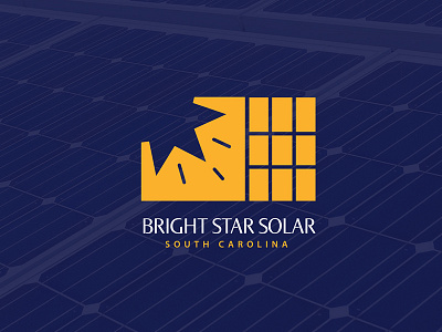 Bright Star Solar Logo branding franchise logo negative space