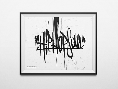 Hiphop Soul calligraphy handwriting logo screen print typography