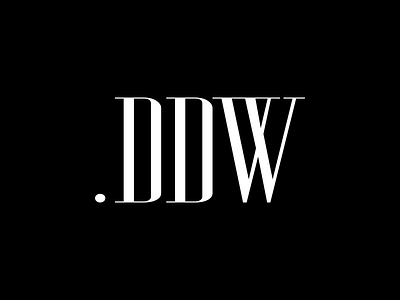 .DDW Logo branding design fashion brand icon logo