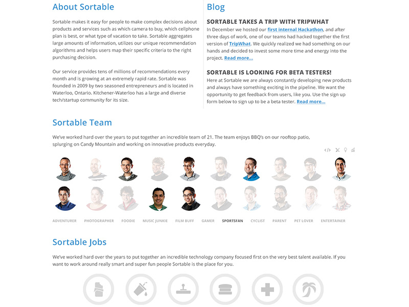 Sortable Redesign Future redesign website sortable ui minimal brand portfolio