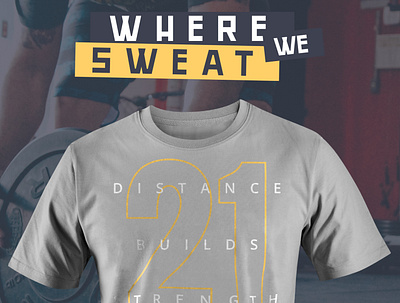 Where We Sweat apparel design crossfit t shirt design