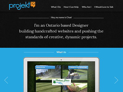 Projekt19 Redesign Launch blue launch orange redesign website