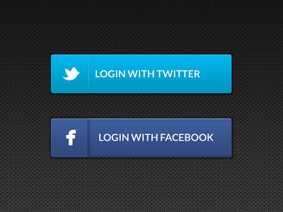 Twitter, Facebook Buttons