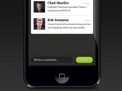 Chadder Detail app interface iphone ui ux