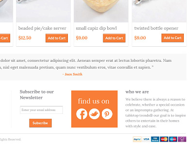 E-commerce Footer concept e commerce footer products psd