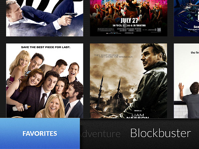Flick Companion app catalog design entertainment favorites ipad movies ui