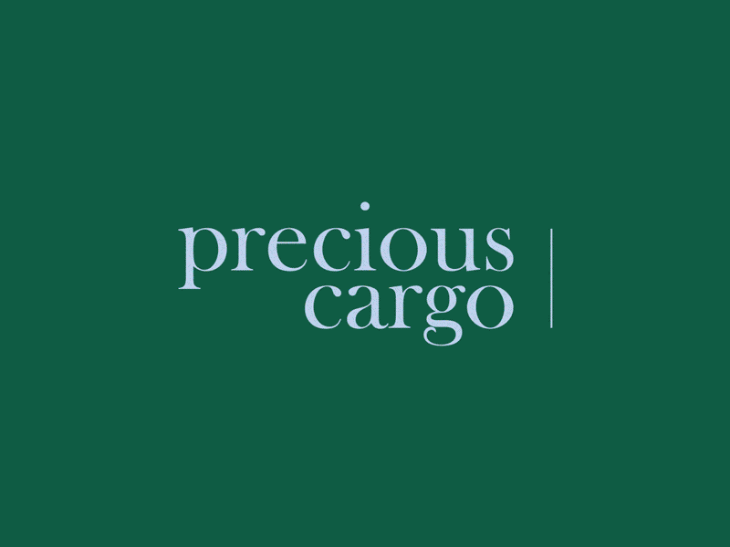 Precious Cargo Branding Slides blue branding branding and identity branding design design green logo typography
