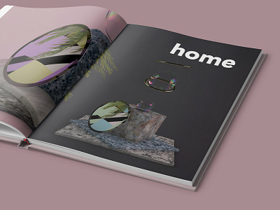 Magazine Layout for 'home' c4d cinema4d design design art graphic design magazine print