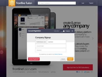 Fusion Original frontline fusion interface work