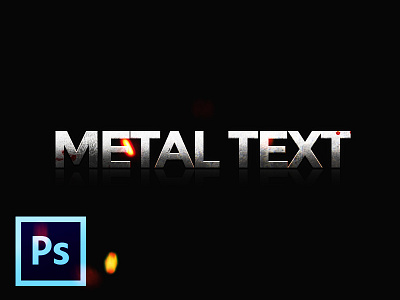 🎨 [Photoshop] Metal Text (Free PSD) 🎨