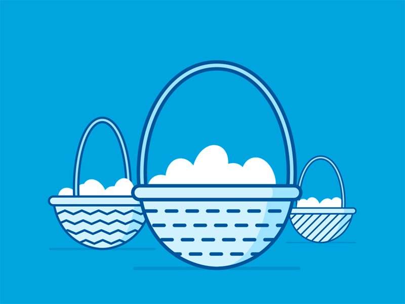 Diversification animation animation 2d baskets blue diversification eggs gif illustration investing lines loop money motion design motion graphics shape layers three