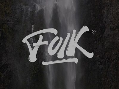 Folk with Lettering handlettering lettering logotype type typography