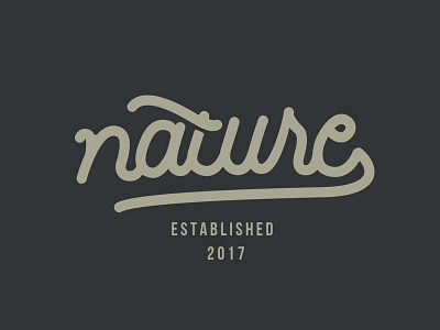 Nature branding handlettering lettering logotype type typography