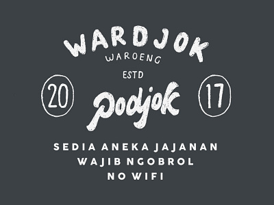 Wardjok branding handlettering lettering logotype type typography