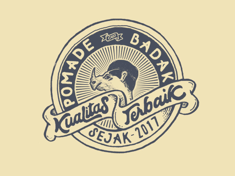 Pomade cap Badak ( For Sale ) by Muhammad Dimas on Dribbble