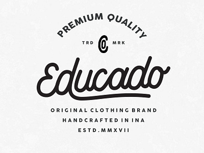 Educado branding handlettering lettering logotype type typography